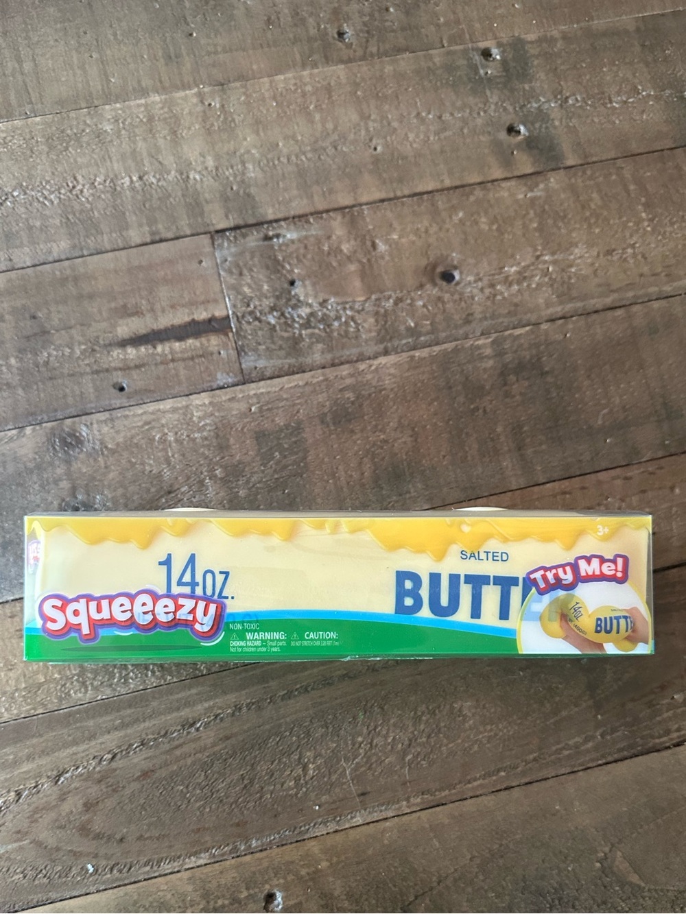 Squeezy 14 oz Salted Butter Squeeze Squishy Fidget Toy